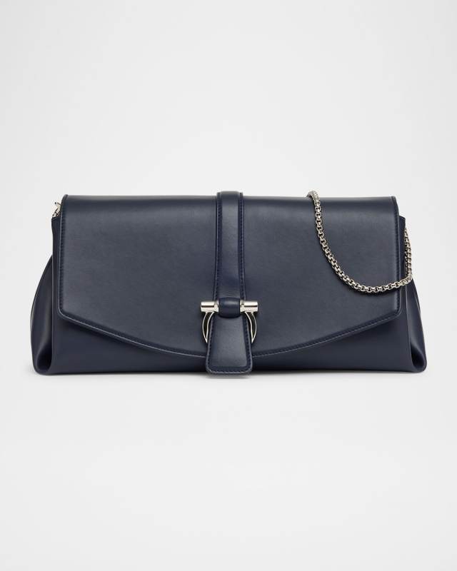 New Line Leather Shoulder Bag
